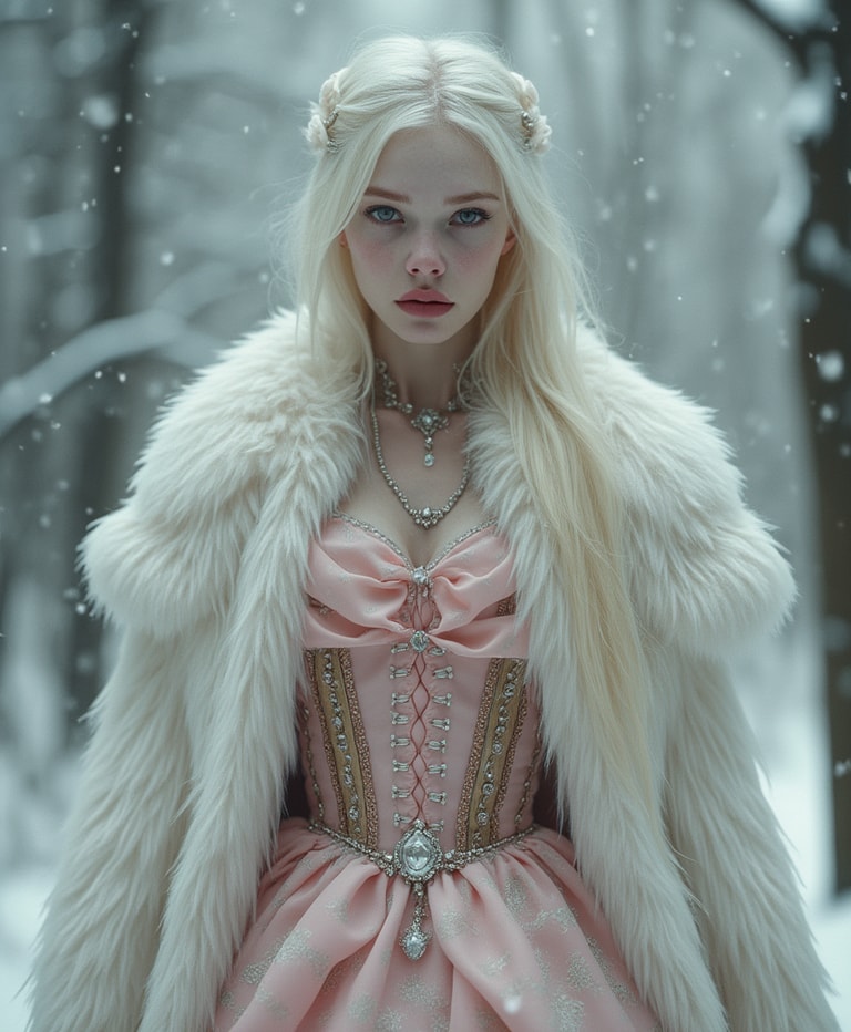 **Snow Queen in the Enchanted Forest**