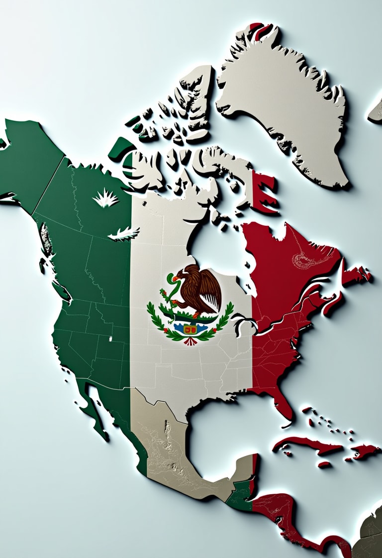North America in Mexican Colors