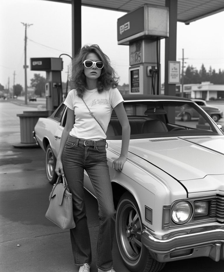 **Retro Roadside Encounter**