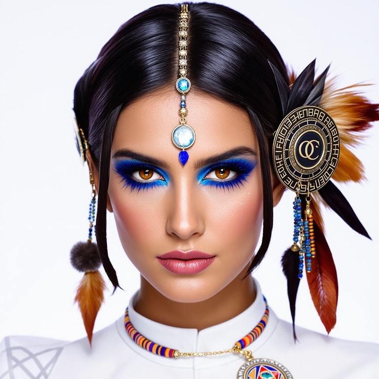 **Mystic Elegance: A Fusion of Tradition and Modernity**