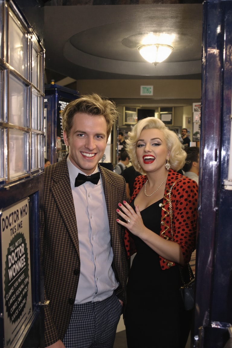 Retro Time Travelers at a Convention