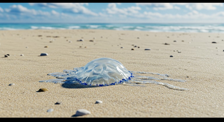 Transient Beauty: Jellyfish on the Shore