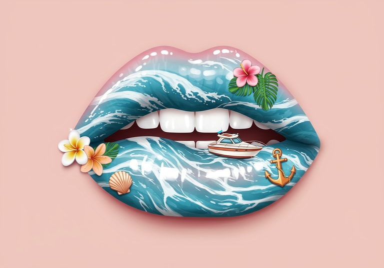 Tropical Ocean Lips