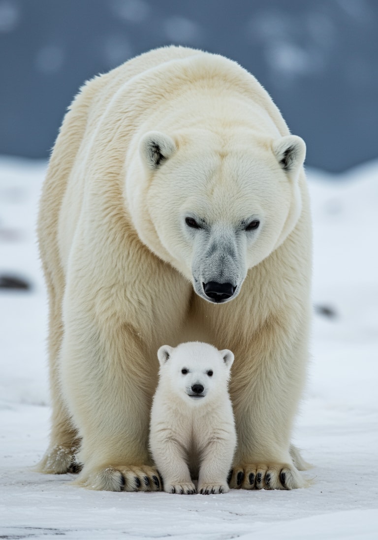 Guardians of the Arctic: Mother and Cub