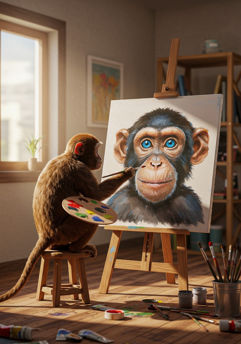 Monkey's Self-Portrait