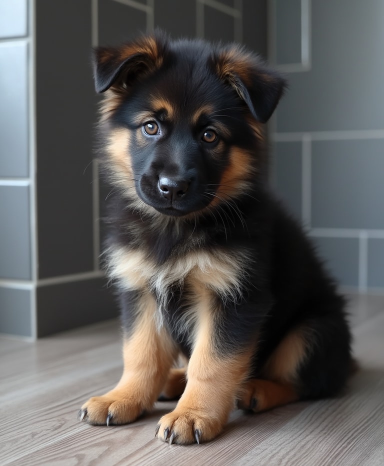 Curious Puppy in Soft Light