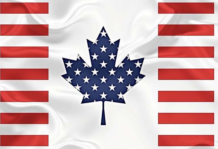 Hybrid Patriotic Flag: Maple Stars and Stripes