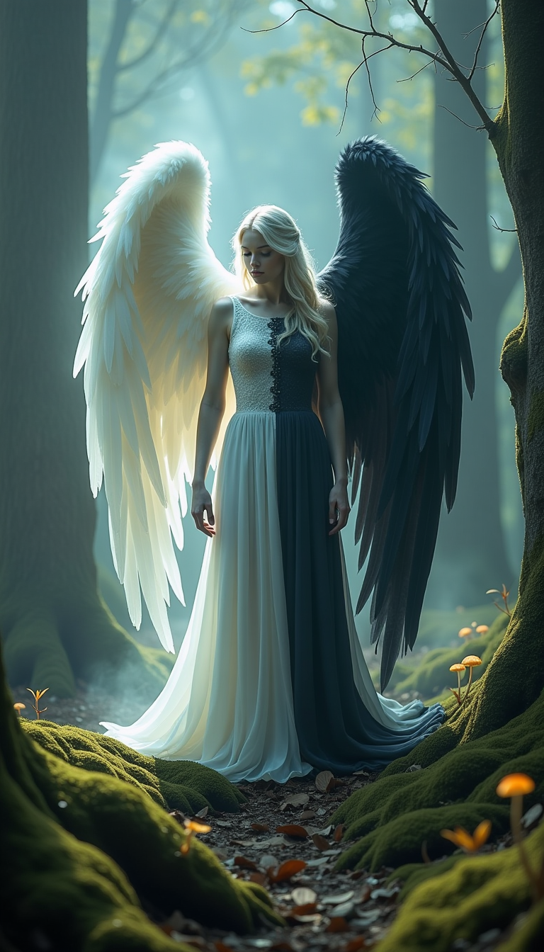 Guardian of Duality in the Enchanted Forest
