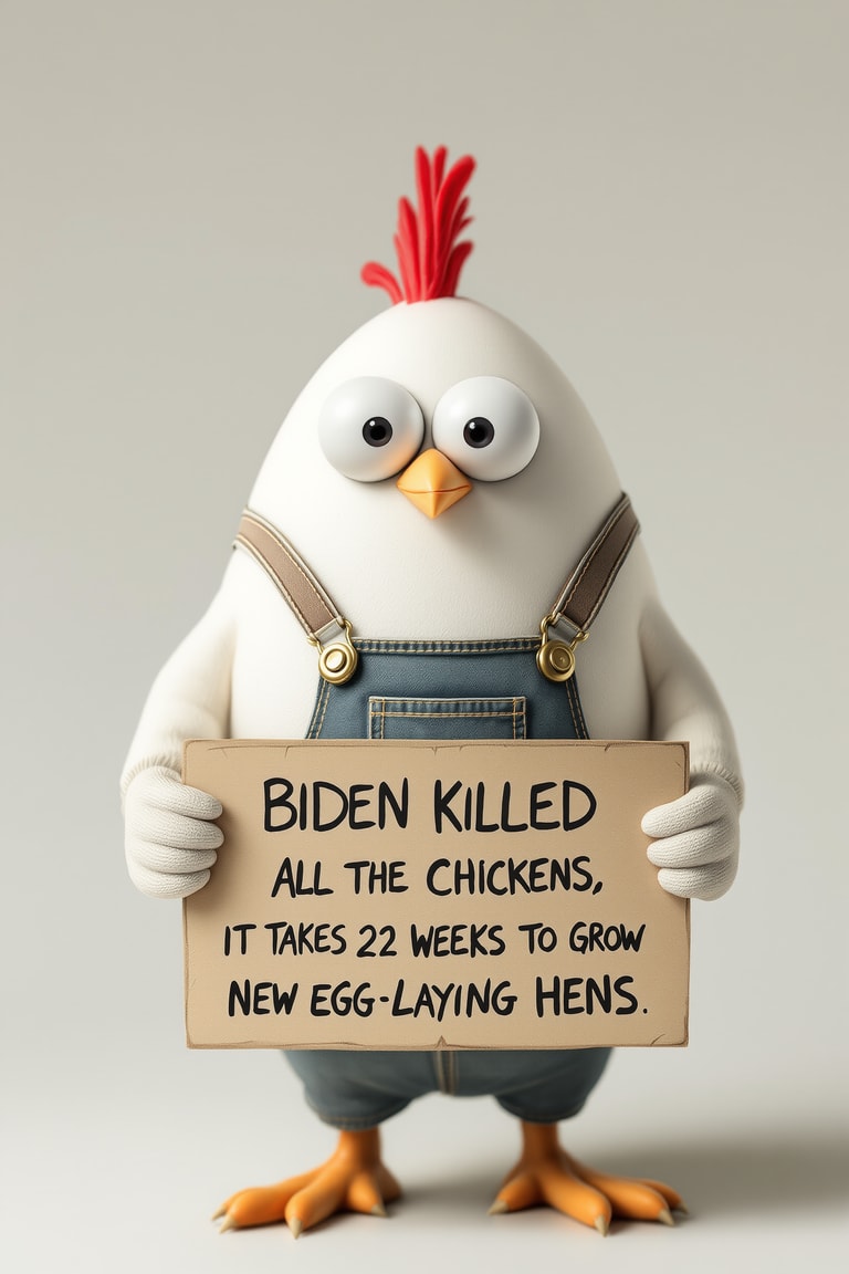 Political Chicken with a Message