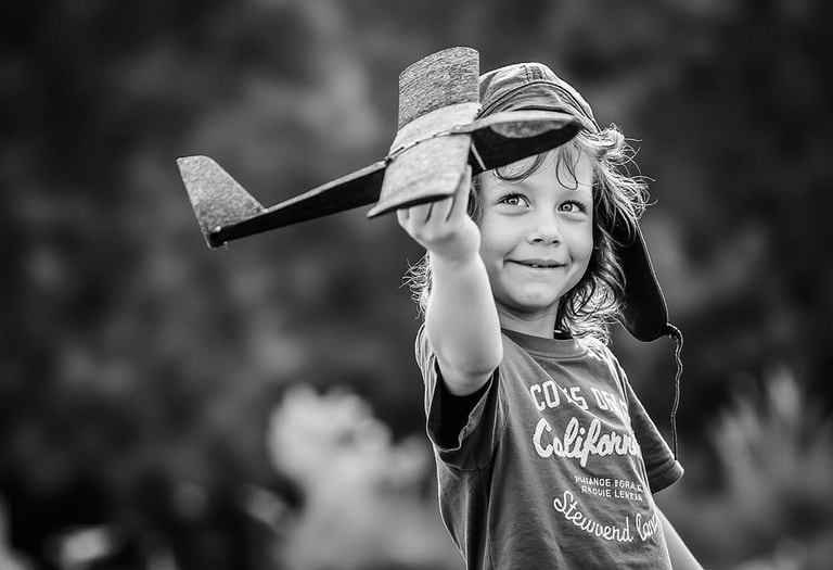 Child's Play in Black and White