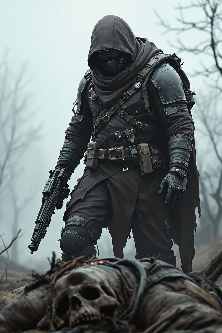 Survivor in a Dystopian Wasteland