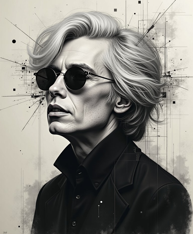 Monochrome Mystery: A Portrait of Modernity