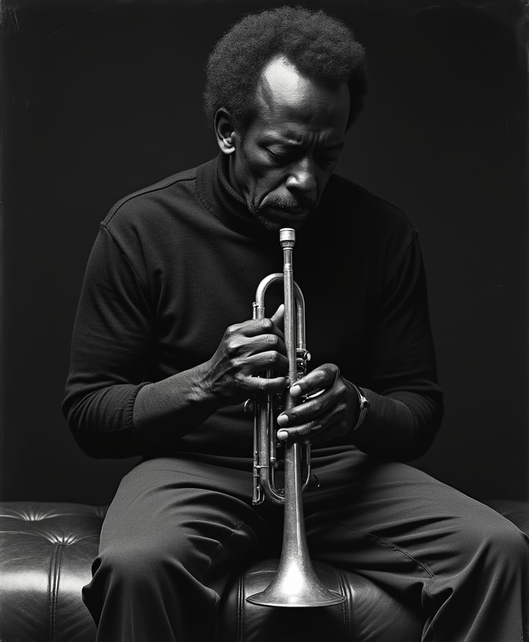 Intense Jazz Trumpet Performance