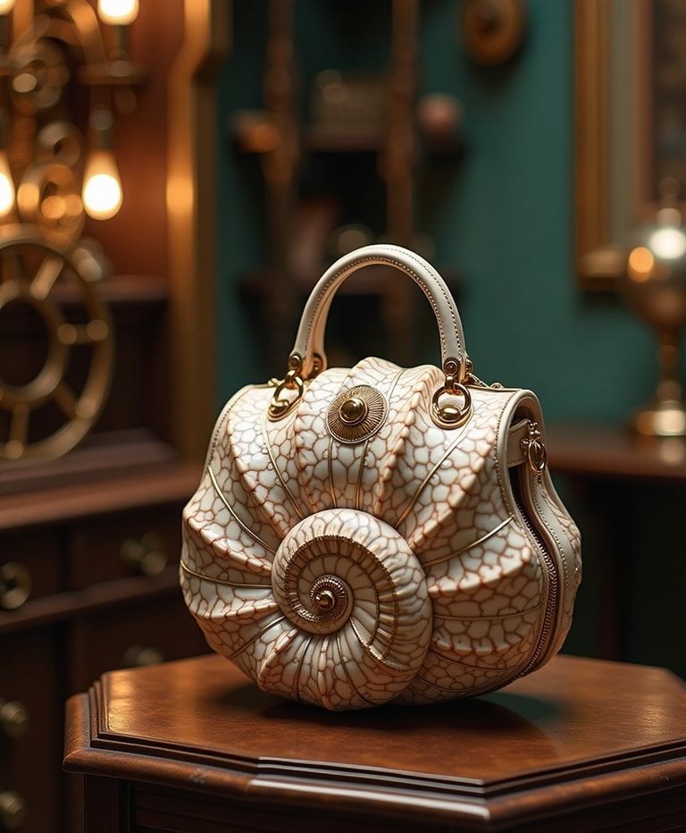 Elegance in Shell: A Vintage Fashion Statement