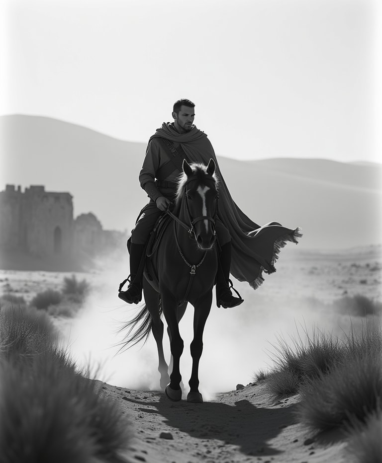 Rider in the Desert