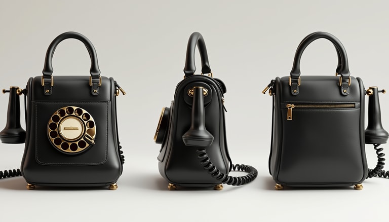 Vintage Rotary Phone Handbag: A Fusion of Fashion and Nostalgia