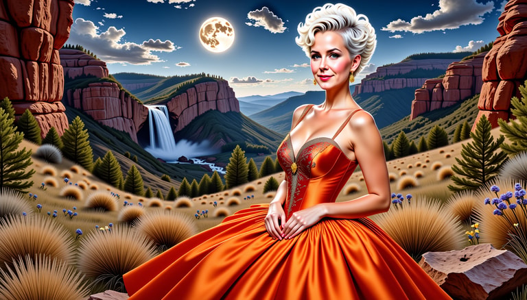 Moonlit Elegance in the Canyon