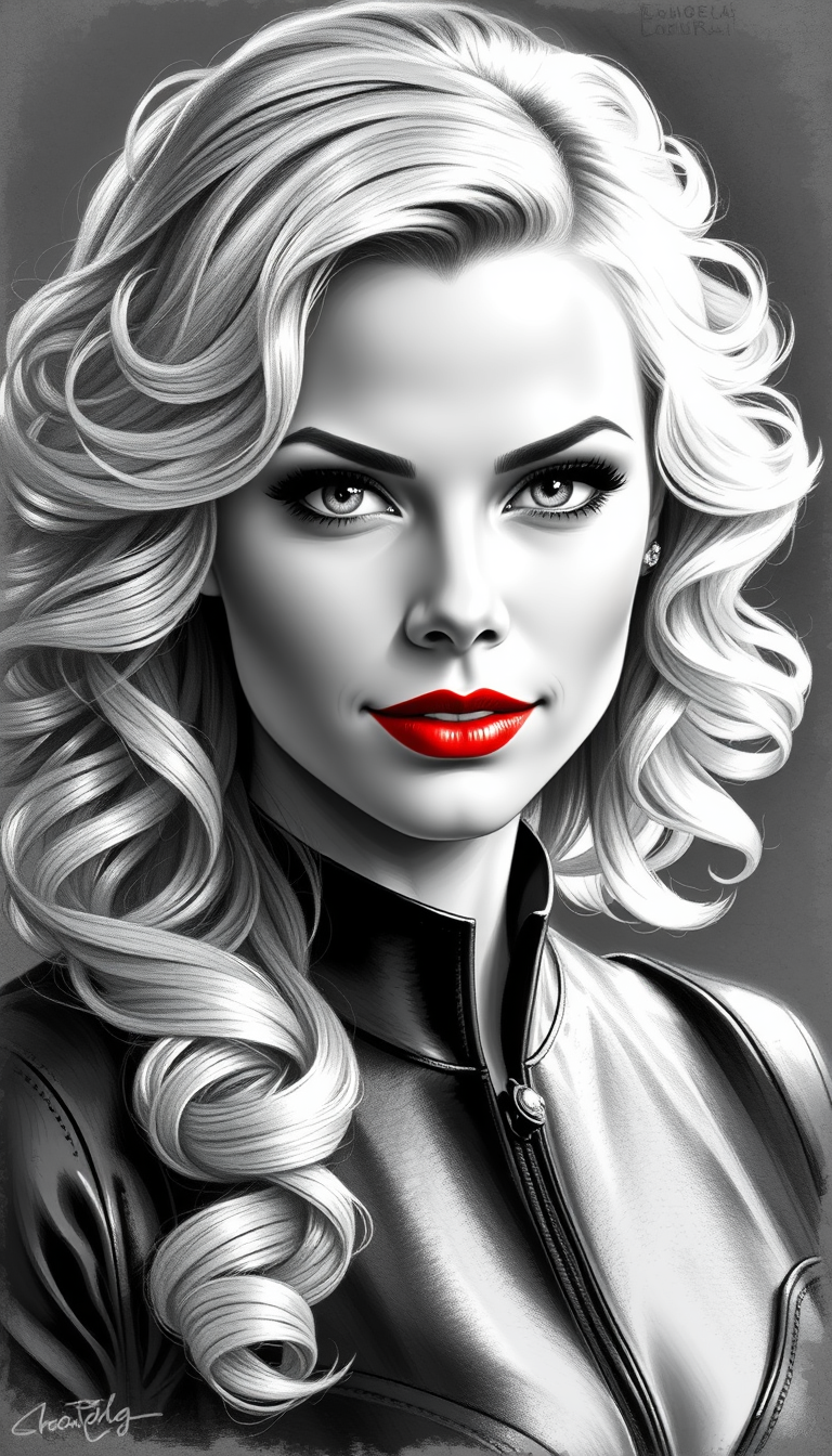 Futuristic Diva: A Study in Contrast and Color