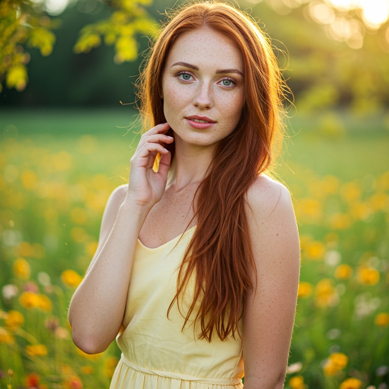 Golden Hour in the Meadow