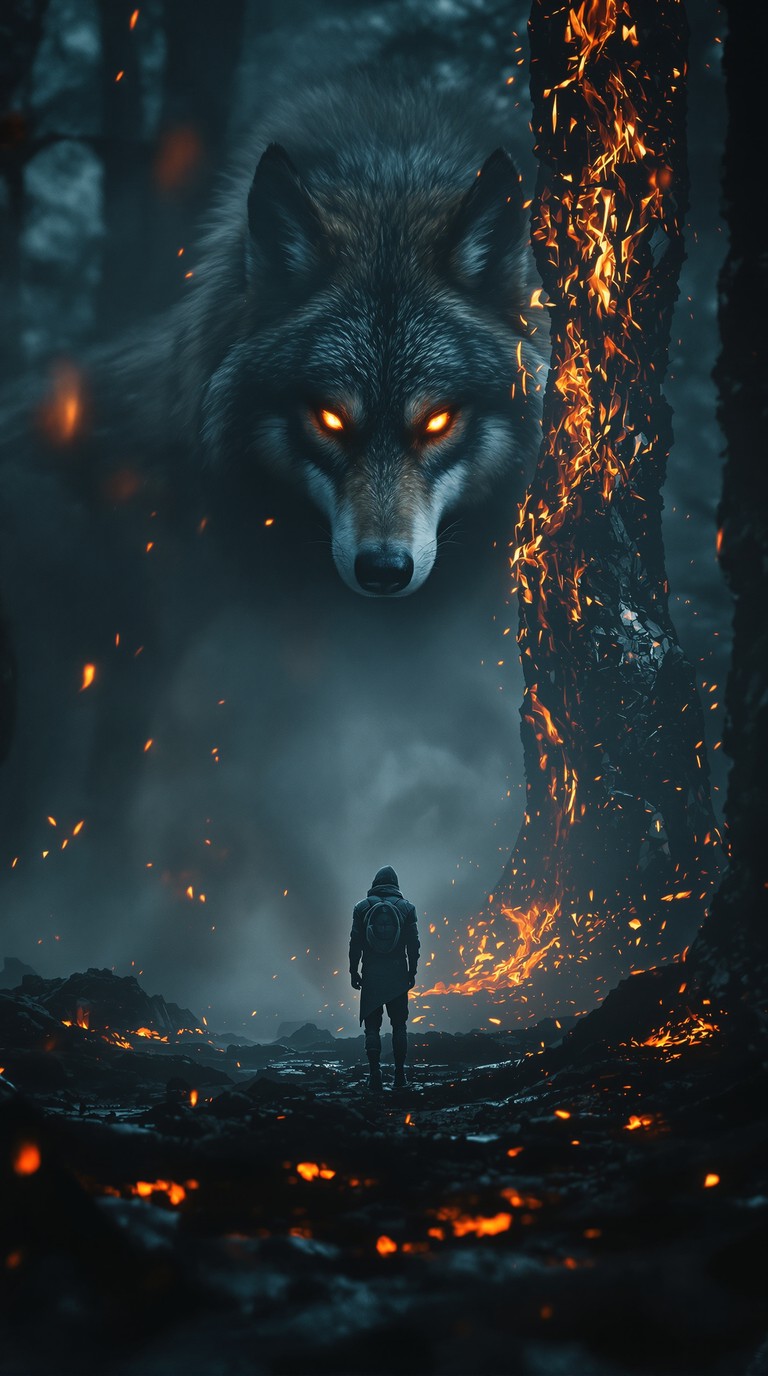 Confrontation in the Burning Forest