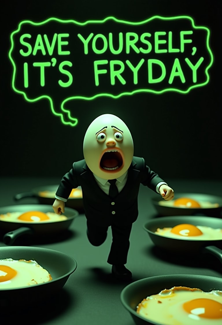 Egg in Peril: The Frying Escape