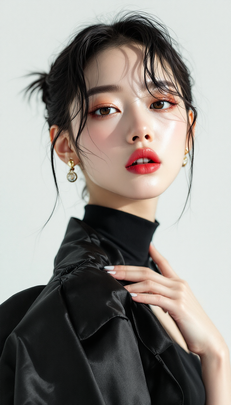 Elegant Enigma: A Study in Modern Fashion Portraiture