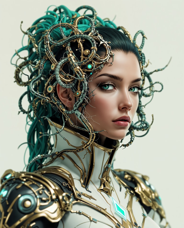 **Cybernetic Fusion: The Mechanical Muse**
