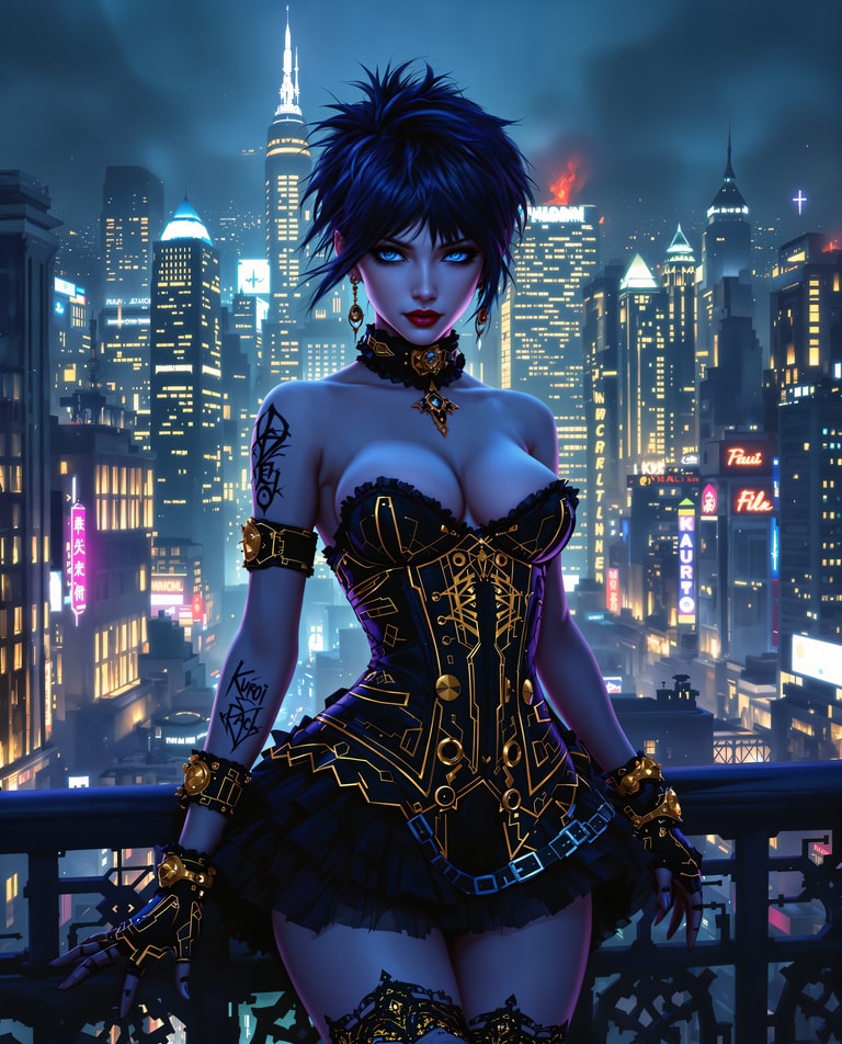 **Neon Empress of the Cyber City**