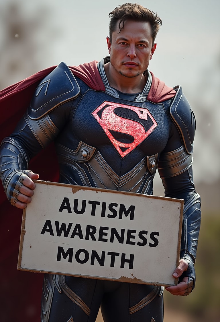 Superman Advocates for Autism Awareness