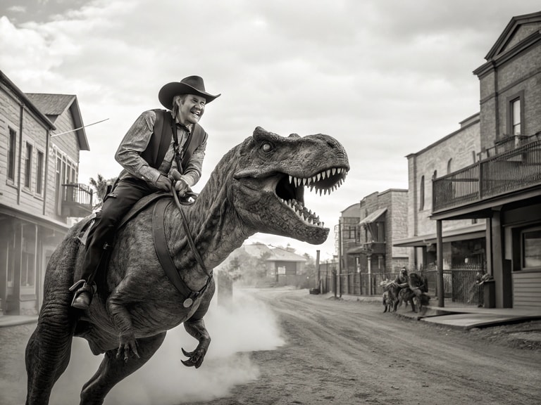 **Cowboy and the Dinosaur: A Wild West Adventure**