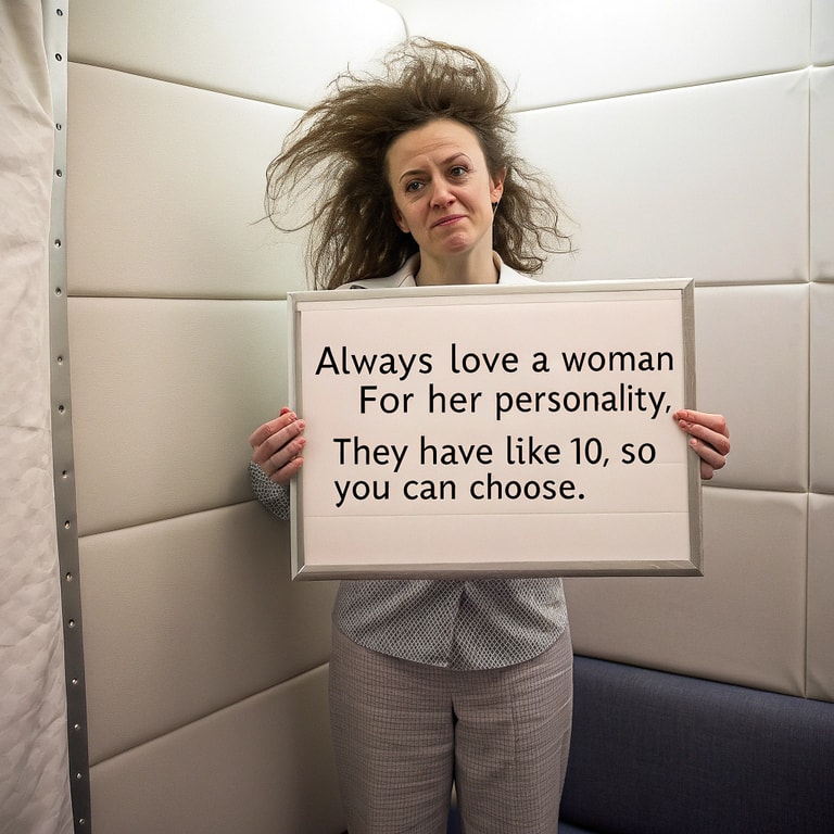 Humorous Quote in a Padded Room