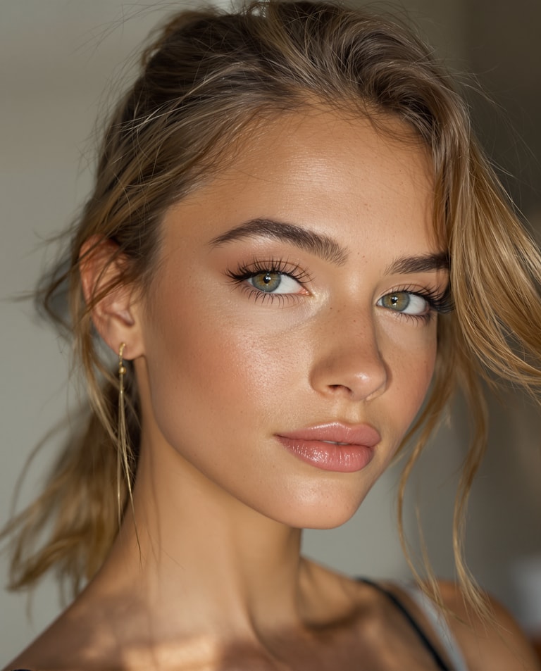 Natural Elegance: A Close-Up Portrait