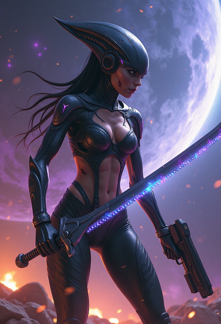 **Moonlit Warrior of the Future**
