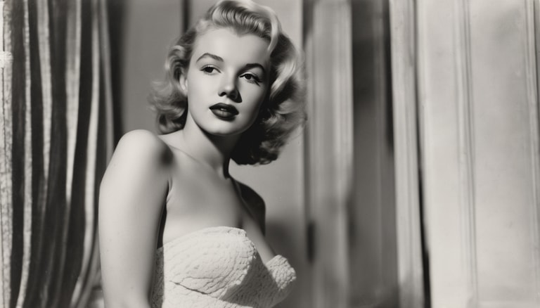 Marilyn's Quiet Monochrome Moment