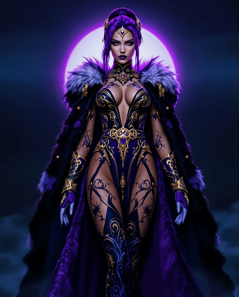 Mystical Sovereign Under the Moonlight