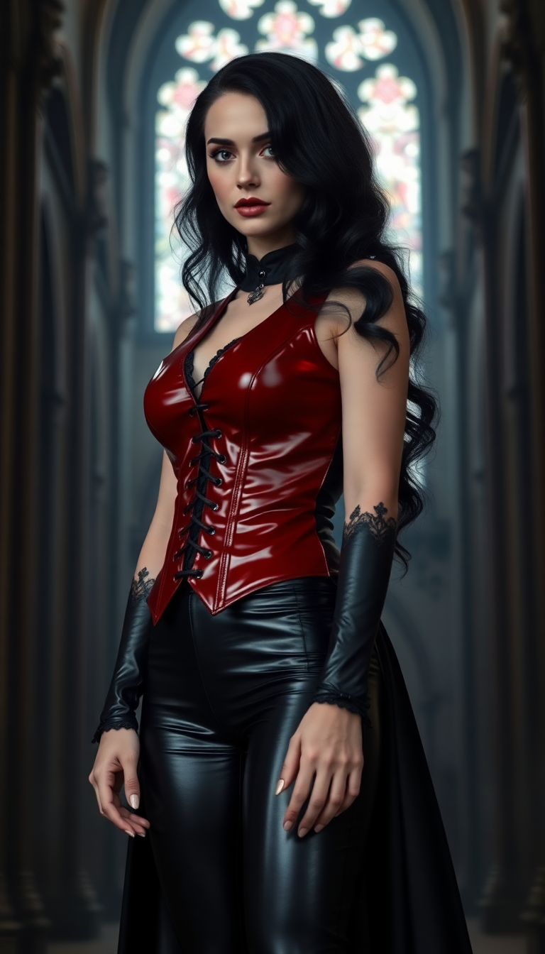 Crimson Latex Vampire Queen