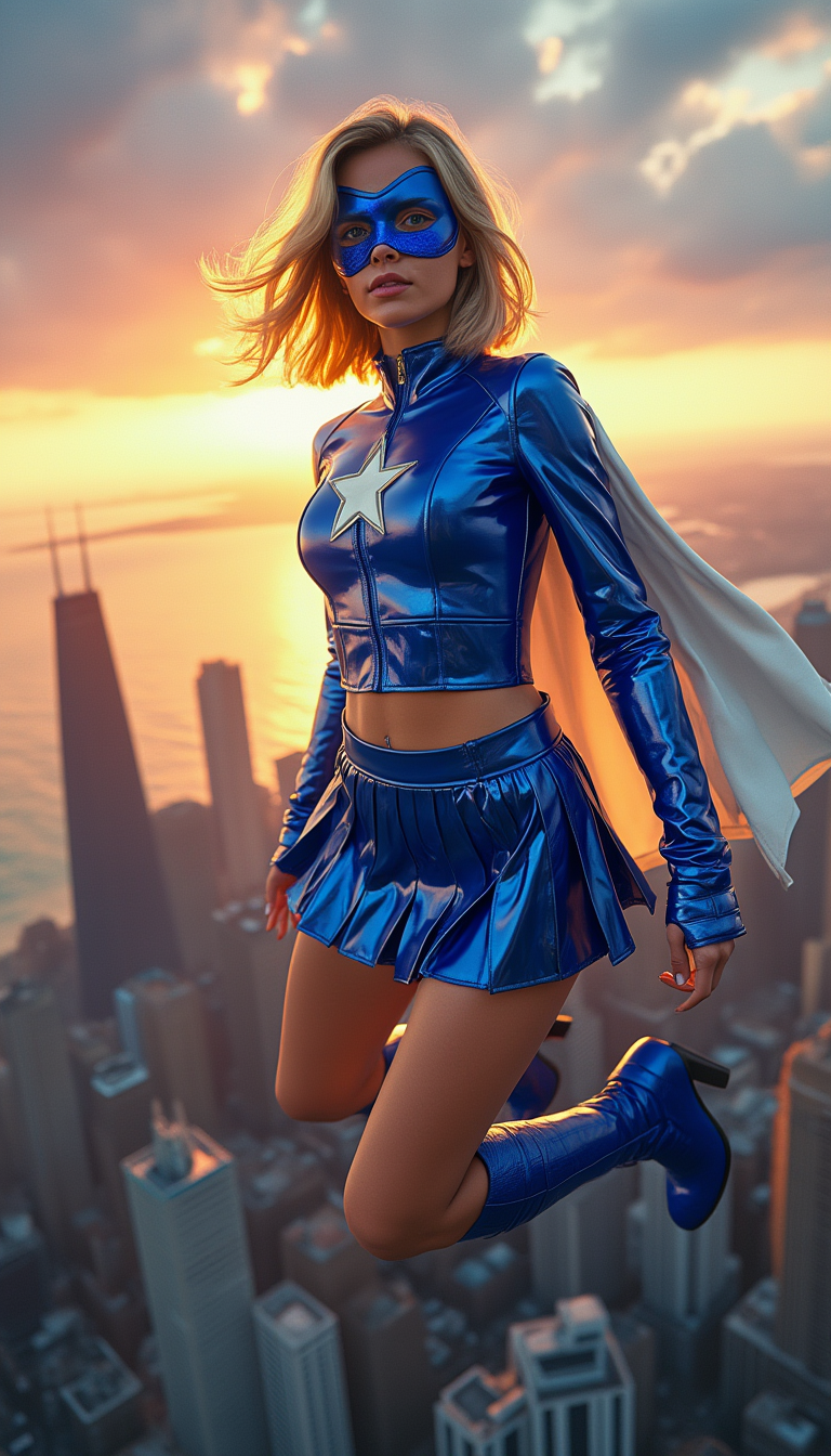 Sapphire Star Soars at Sunset