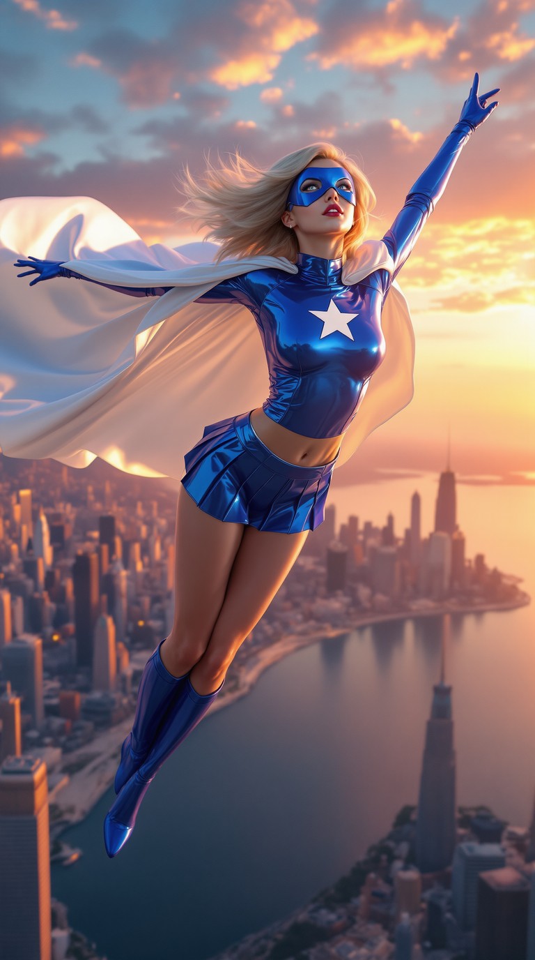 Sapphire Star Soars at Dusk