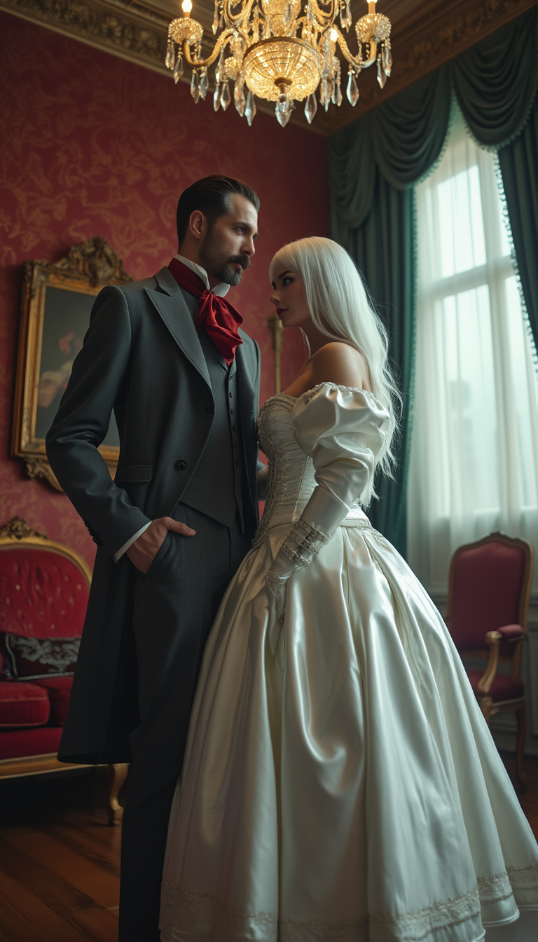 Victorian Gaze in Glossy Latex