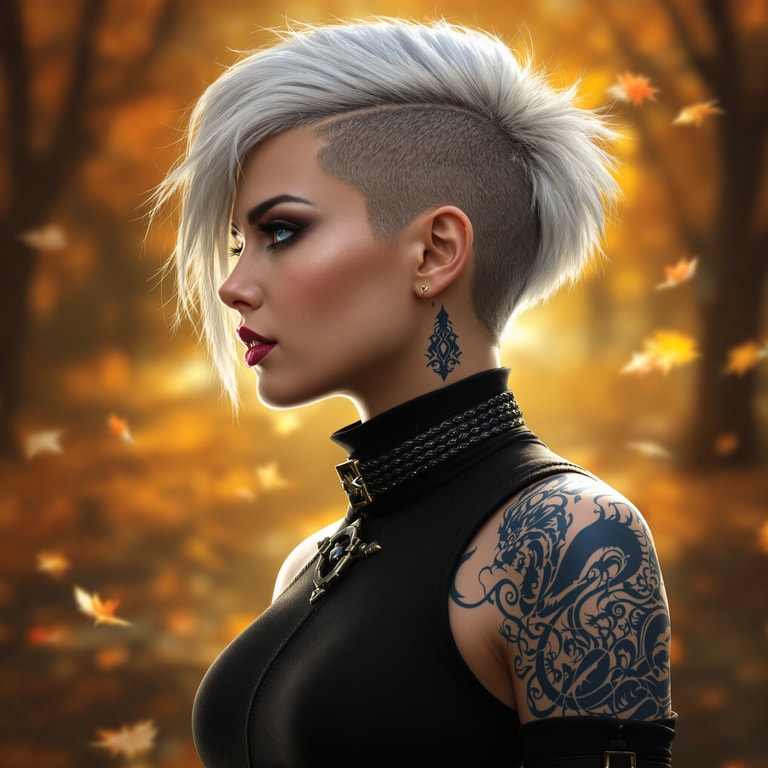 Autumn Warrior: A Study in Contrast and Strength