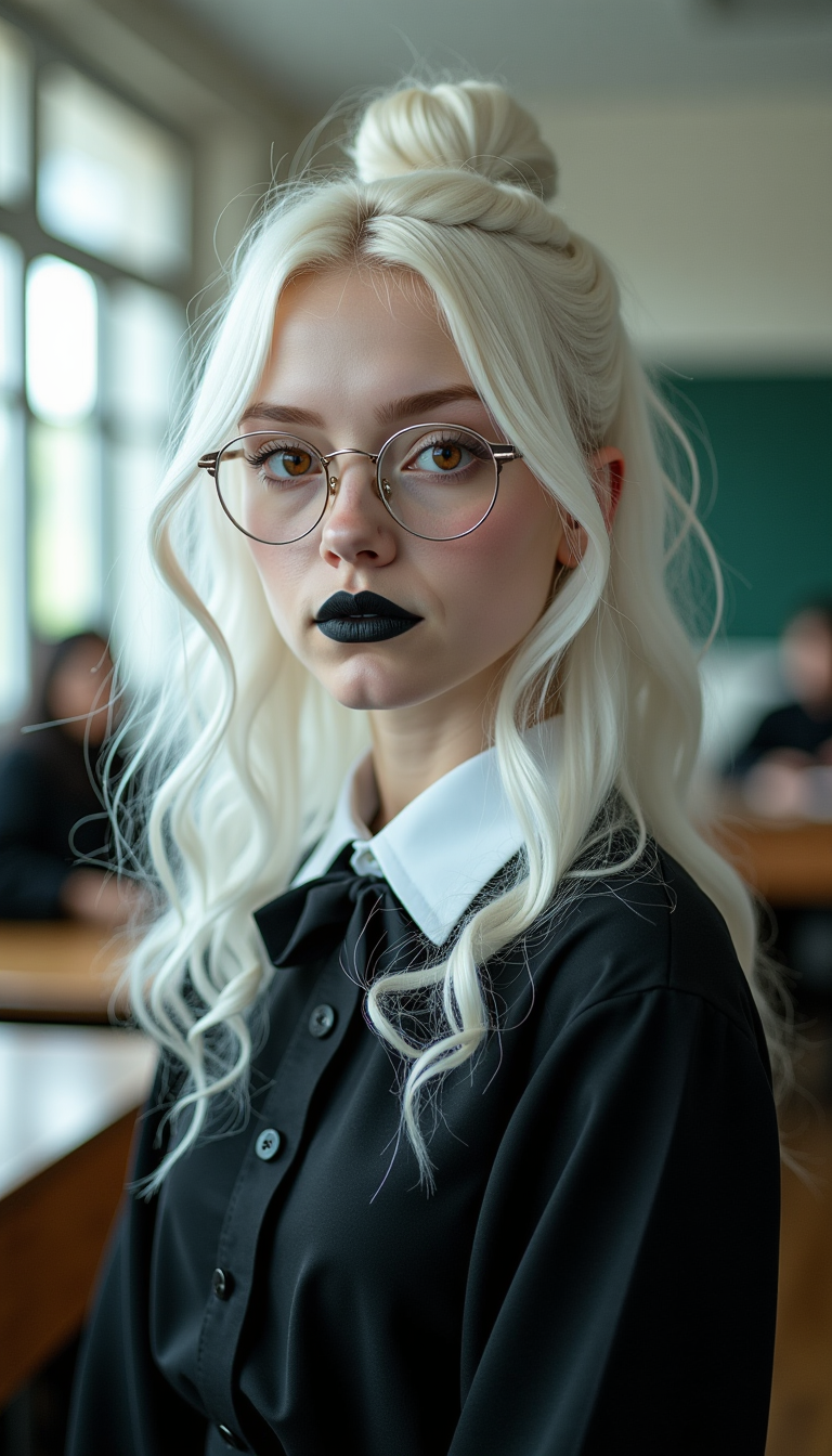 Amber Gaze of the Pale Scholar