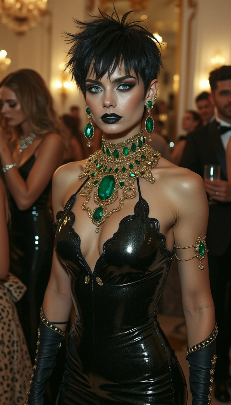 Gothic Siren in Emerald Armor