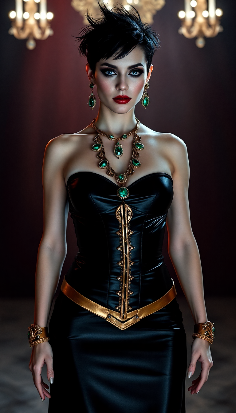 Gothic Amazonian in Emerald Splendor