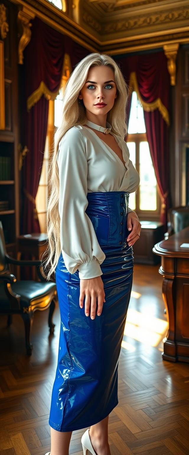 Sapphire Latex in Victorian Light