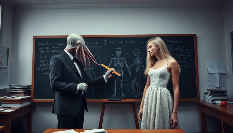 Cephalopod Professor's Anatomy Lesson