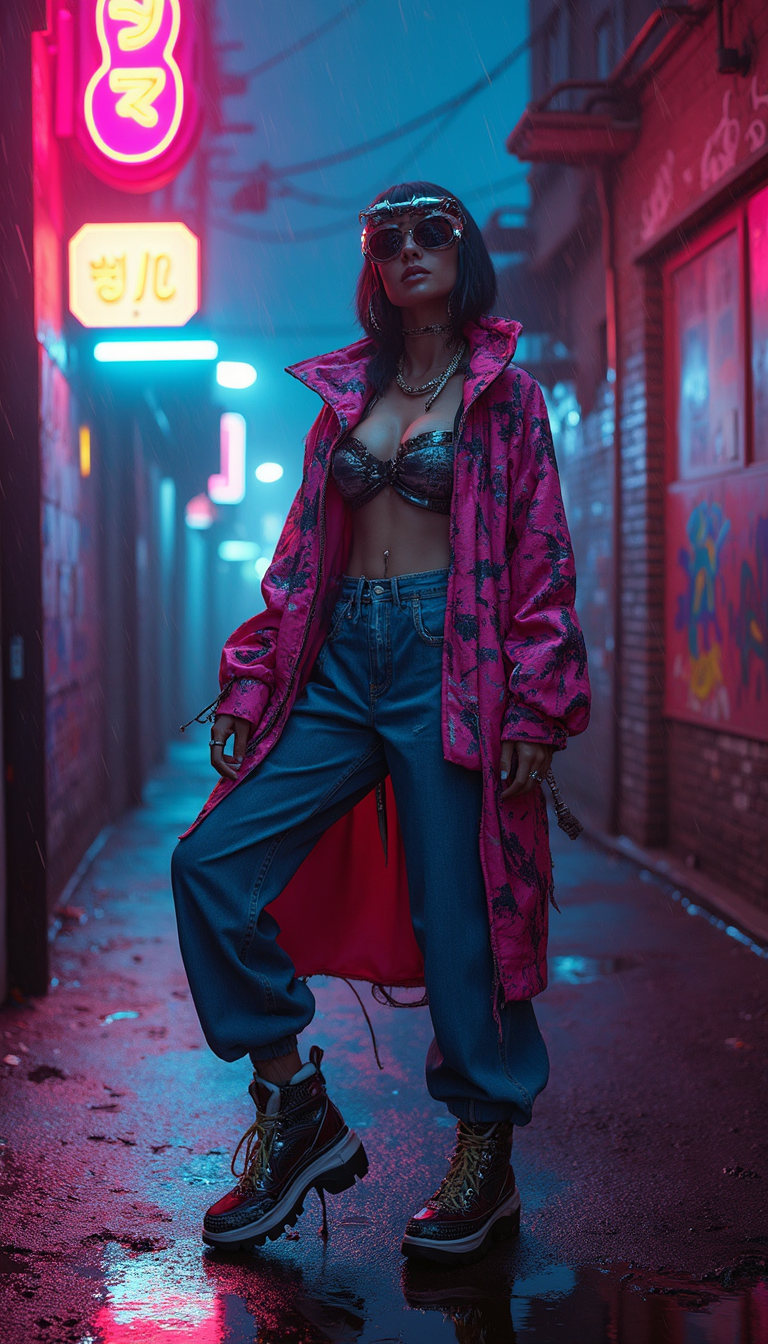 Neon Rain Street Icon