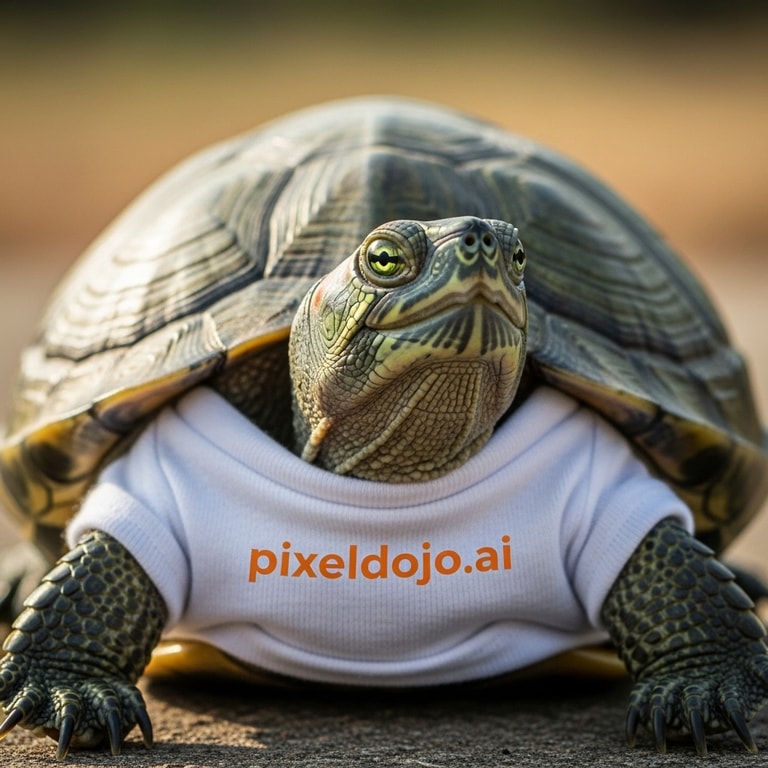 Turtle in Pixeldojo.ai Attire
