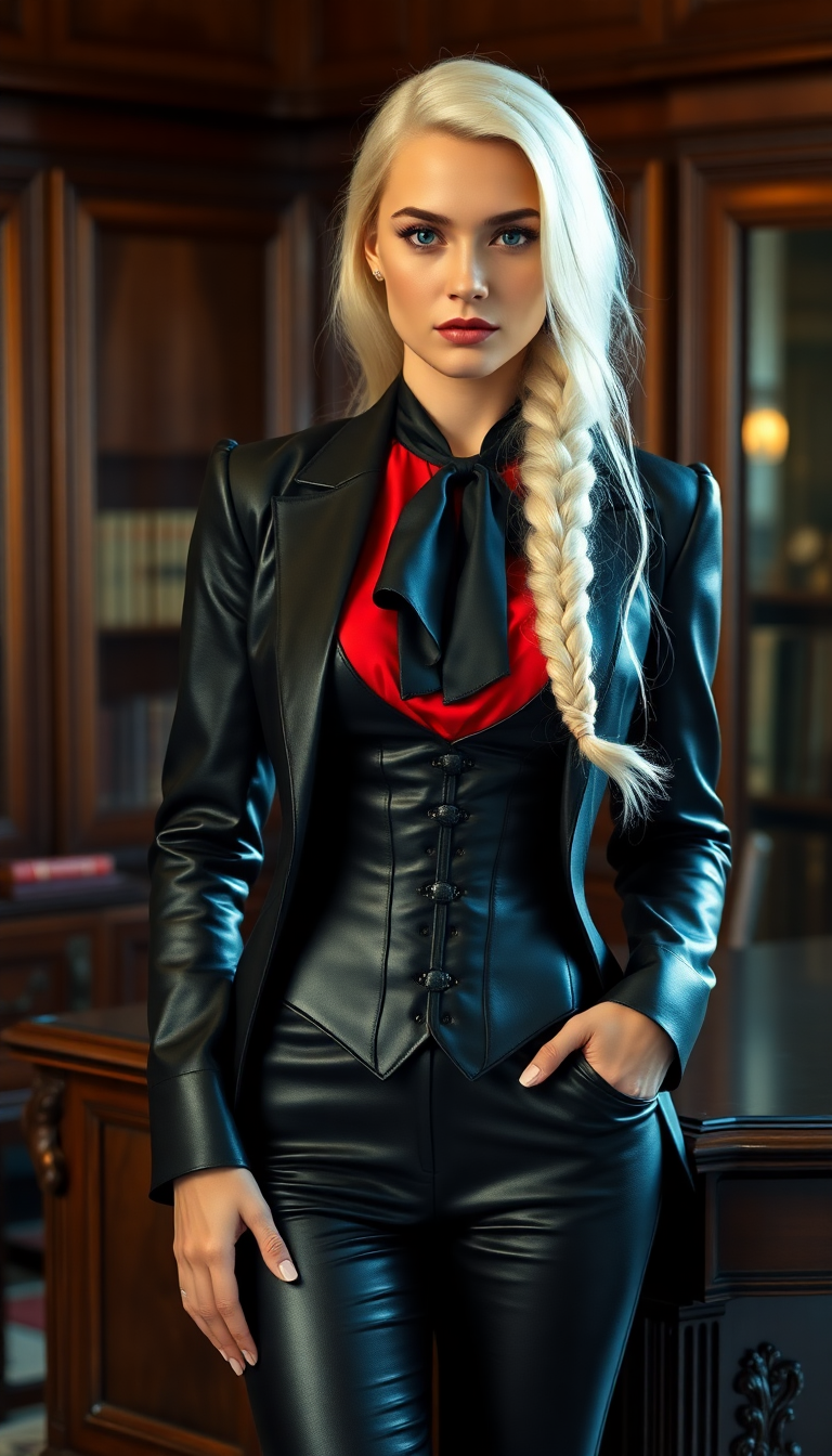 Authority in Glossy Black Leather