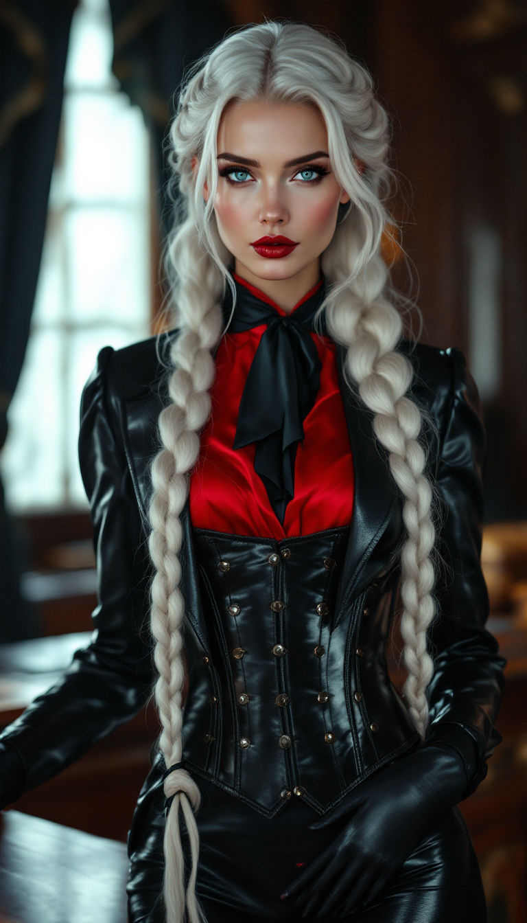 Authority in Crimson and Leather
