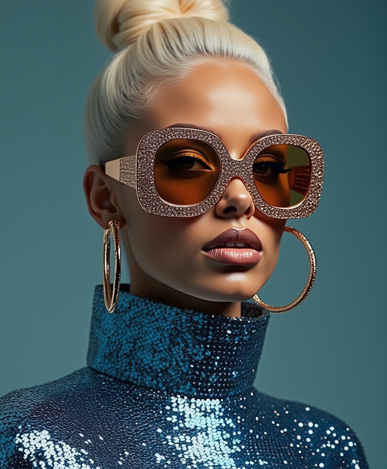 Platinum Muse in Crystal Frames